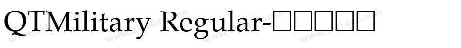 QTMilitary Regular字体转换